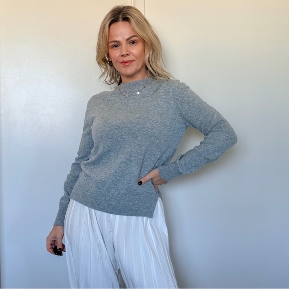 Almina Concept Crew Neck Sweater in Gray - Picture 3 of 10